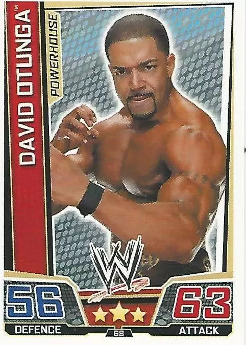 WWE Slam Attax Superstars Trading Cards - David Otunga