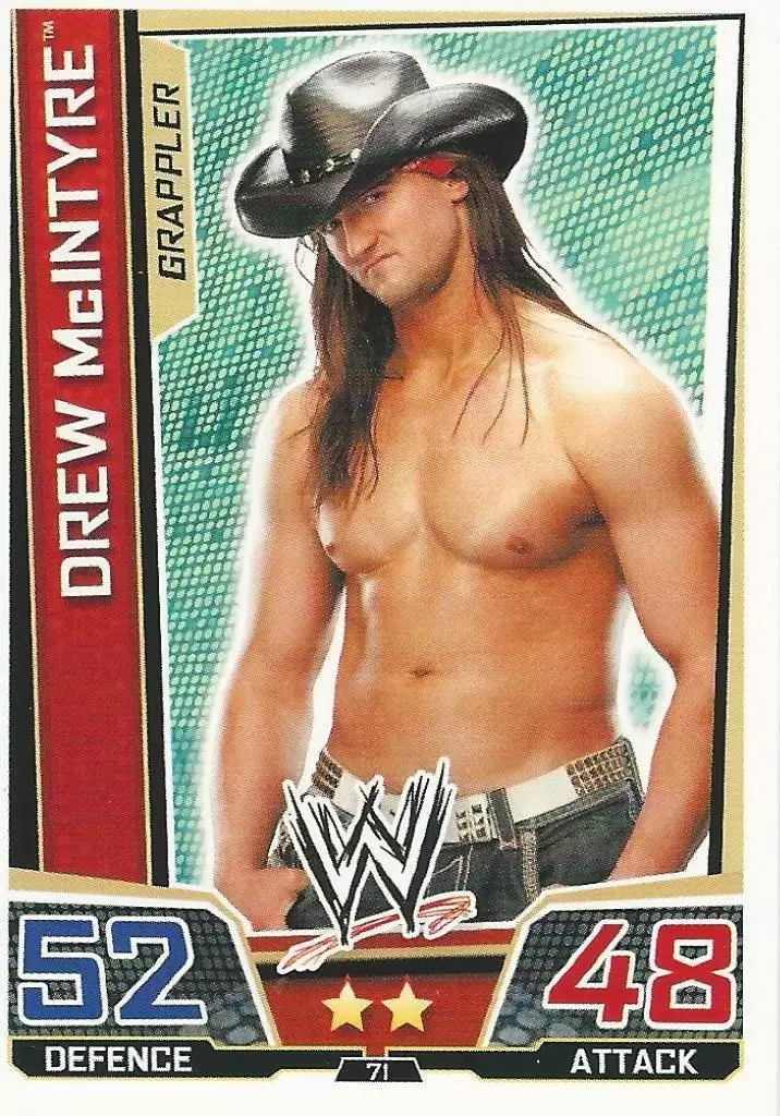 WWE Slam Attax Superstars Trading Cards - Drew Mcintyre