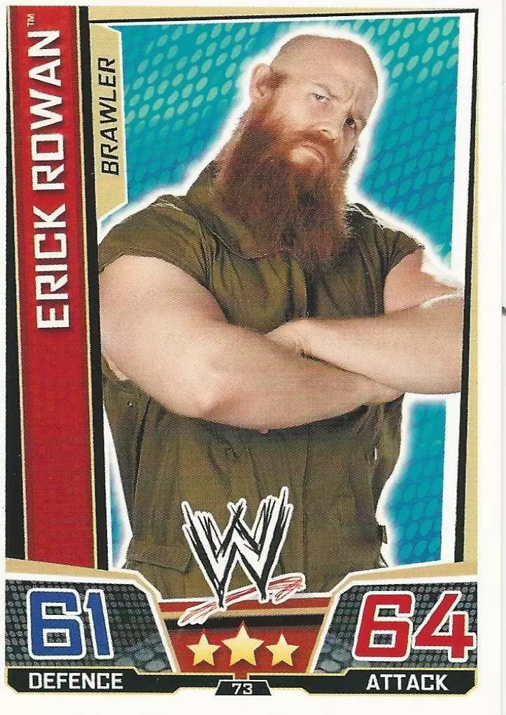 WWE Slam Attax Superstars Trading Cards - Erick Rowan
