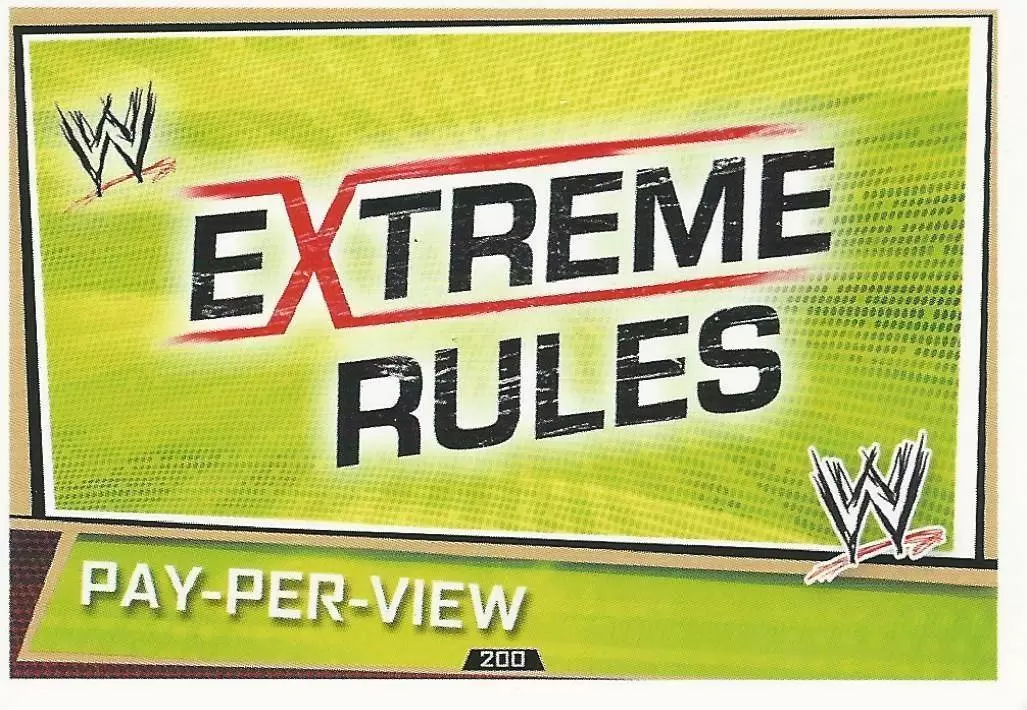 WWE Slam Attax Superstars Trading Cards - Extreme Rules