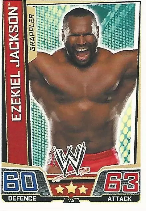 WWE Slam Attax Superstars Trading Cards - Ezekiel Jackson