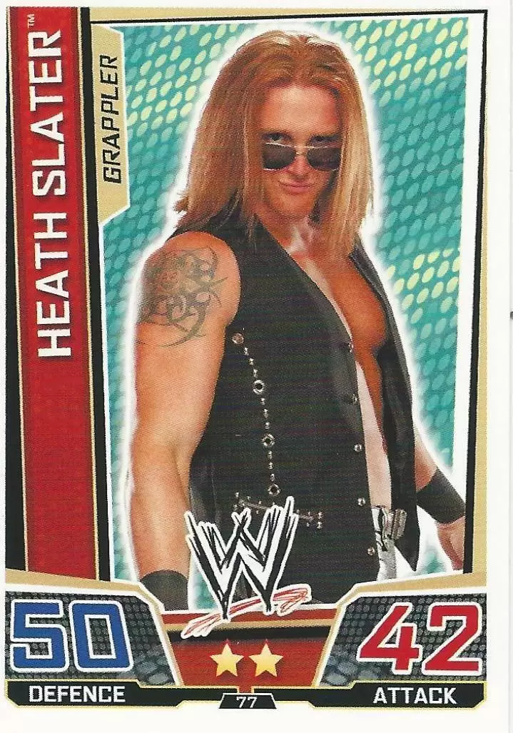 WWE Slam Attax Superstars Trading Cards - Heath Slater