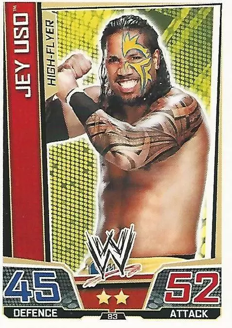 WWE Slam Attax Superstars Trading Cards - Jey Uso