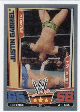 WWE Slam Attax Superstars Trading Cards - Justin Gabriel