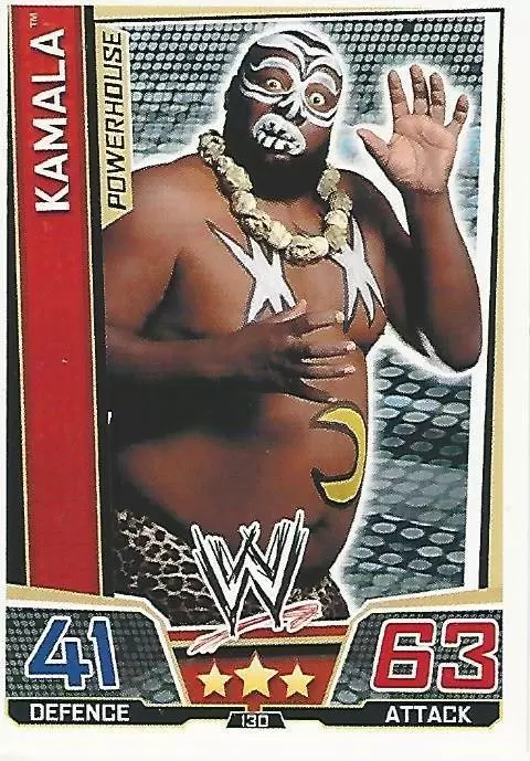 WWE Slam Attax Superstars Trading Cards - Kamala