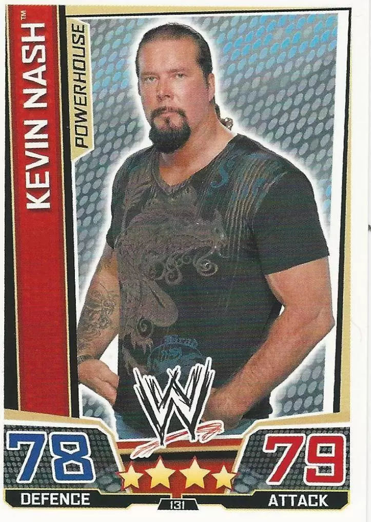 WWE Slam Attax Superstars Trading Cards - Kevin Nash
