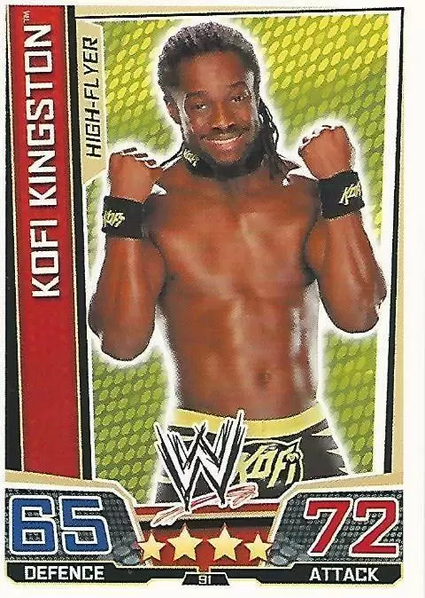 WWE Slam Attax Superstars Trading Cards - Kofi Kingston