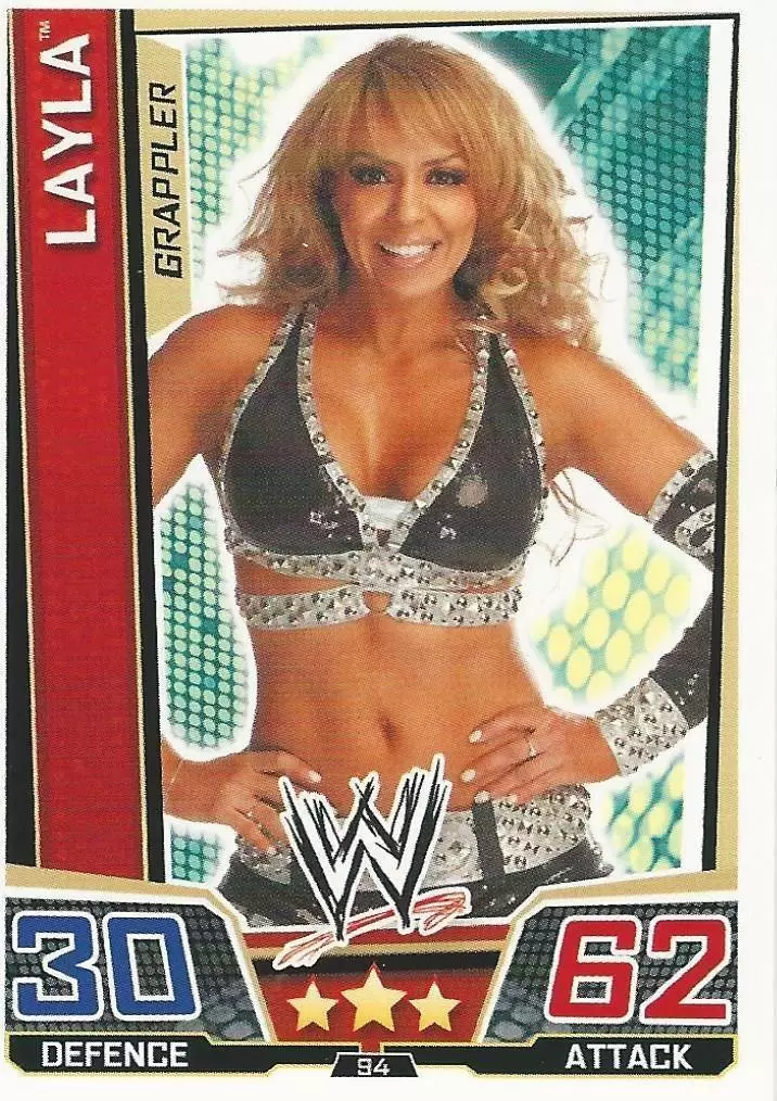 WWE Slam Attax Superstars Trading Cards - Layla