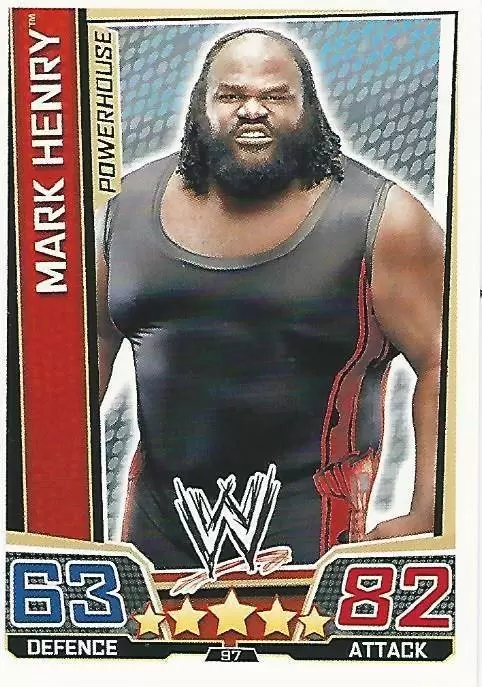 WWE Slam Attax Superstars Trading Cards - Mark Henry