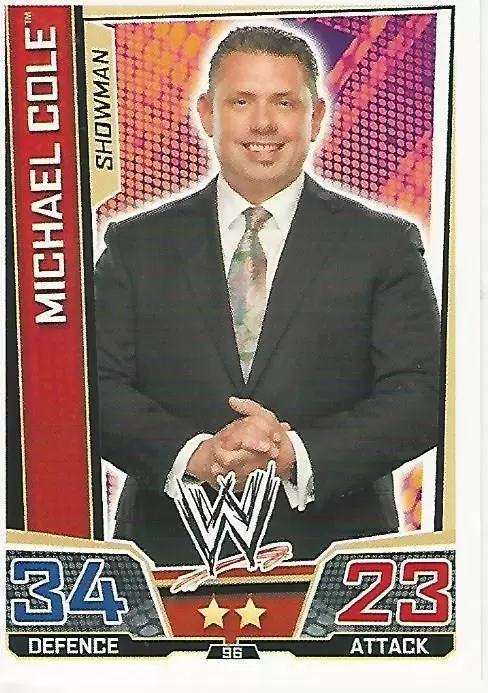 WWE Slam Attax Superstars Trading Cards - Michael Cole