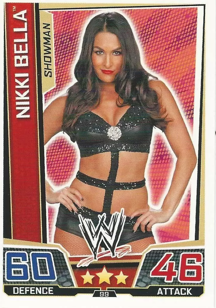 WWE Slam Attax Superstars Trading Cards - Nikki Bella