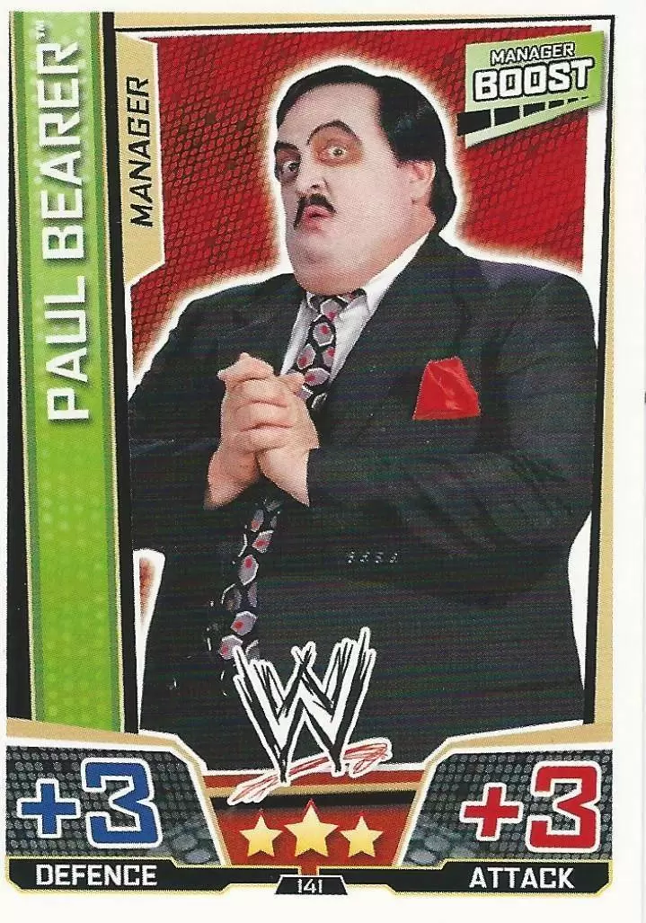 WWE Slam Attax Superstars Trading Cards - Paul Bearer