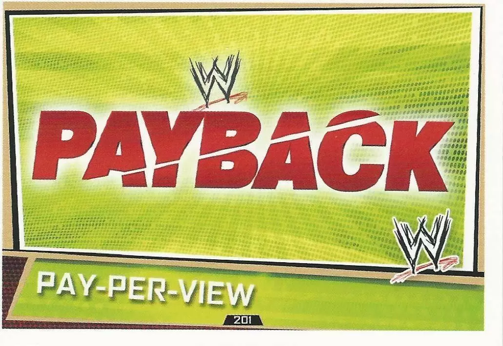 WWE Slam Attax Superstars Trading Cards - Payback