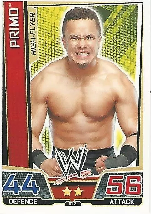 WWE Slam Attax Superstars Trading Cards - Primo