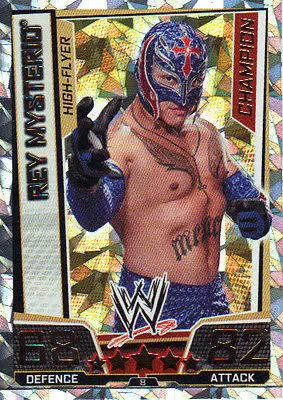 WWE Slam Attax Superstars Trading Cards - Rey Mysterio - Champion