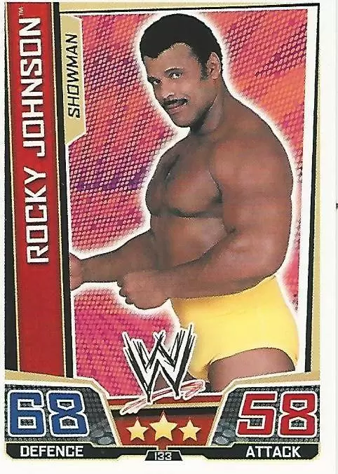 WWE Slam Attax Superstars Trading Cards - Rocky Johnson