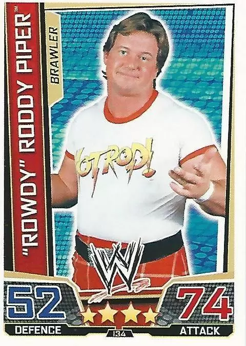 WWE Slam Attax Superstars Trading Cards - Rowdy Roddy Piper
