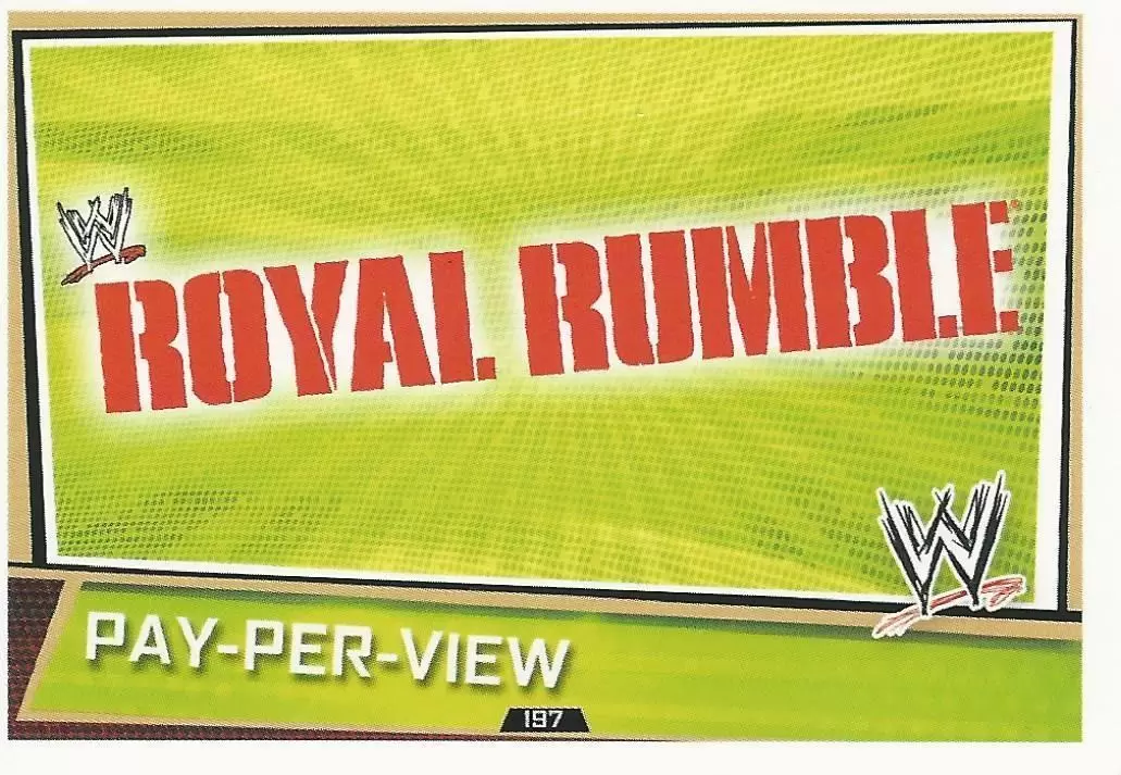 WWE Slam Attax Superstars Trading Cards - Royal Rumble