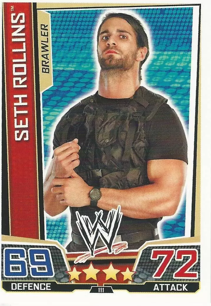 WWE Slam Attax Superstars Trading Cards - Seth Rollins