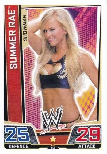 WWE Slam Attax Superstars Trading Cards - Summer Rae
