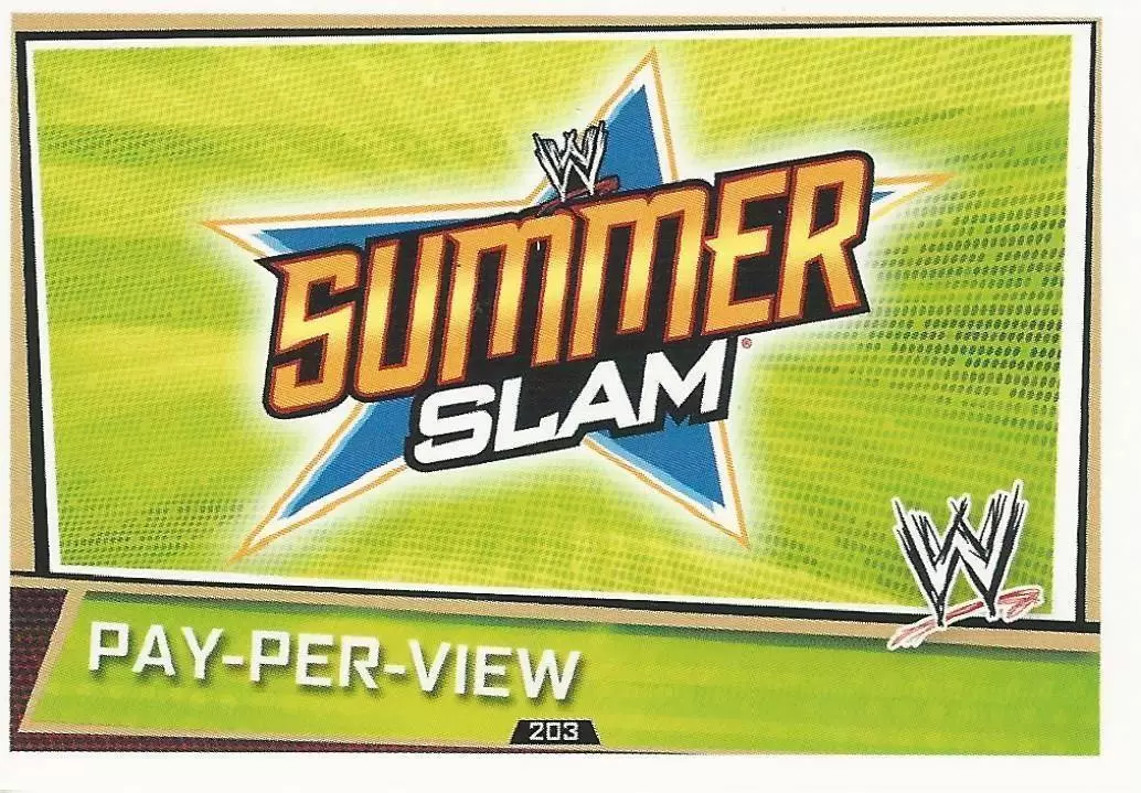 WWE Slam Attax Superstars Trading Cards - Summer Slam