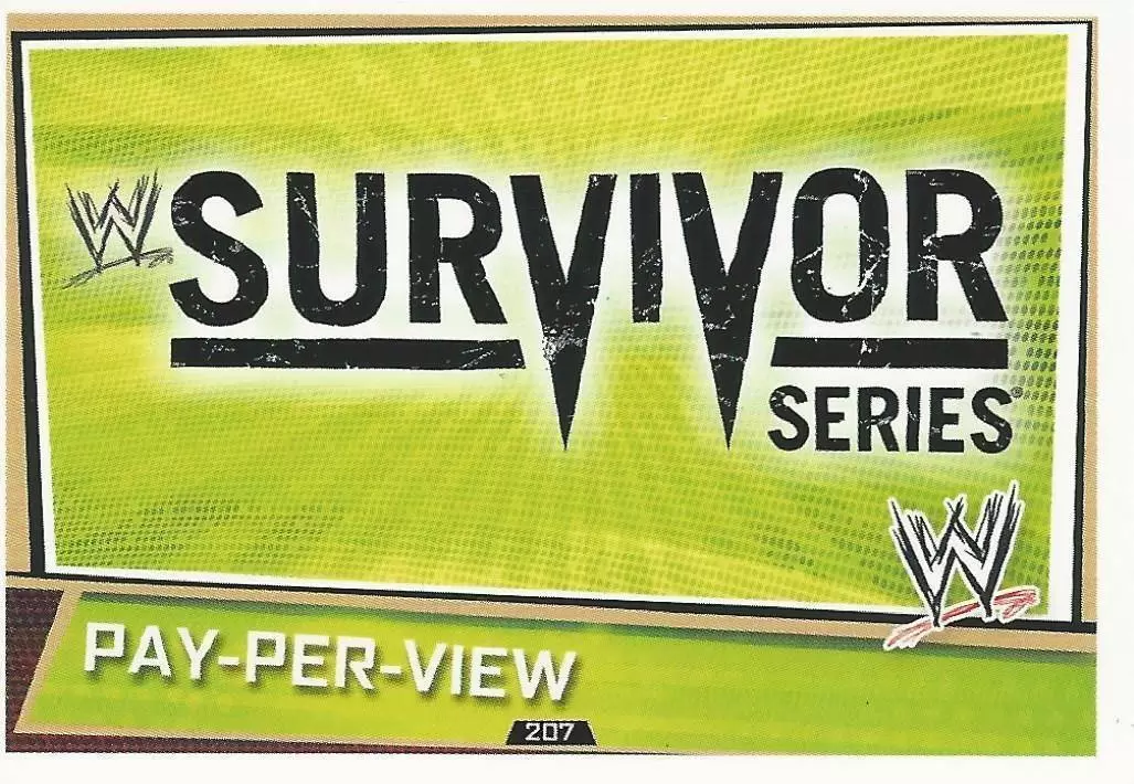WWE Slam Attax Superstars Trading Cards - Survivor Series
