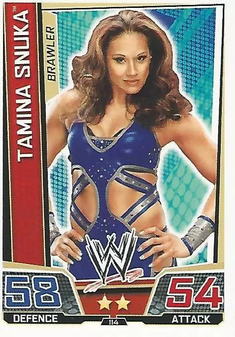 WWE Slam Attax Superstars Trading Cards - Tamina Snuka