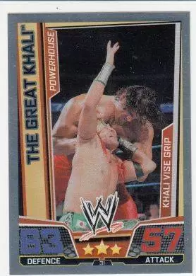 WWE Slam Attax Superstars Trading Cards - The Great Khali