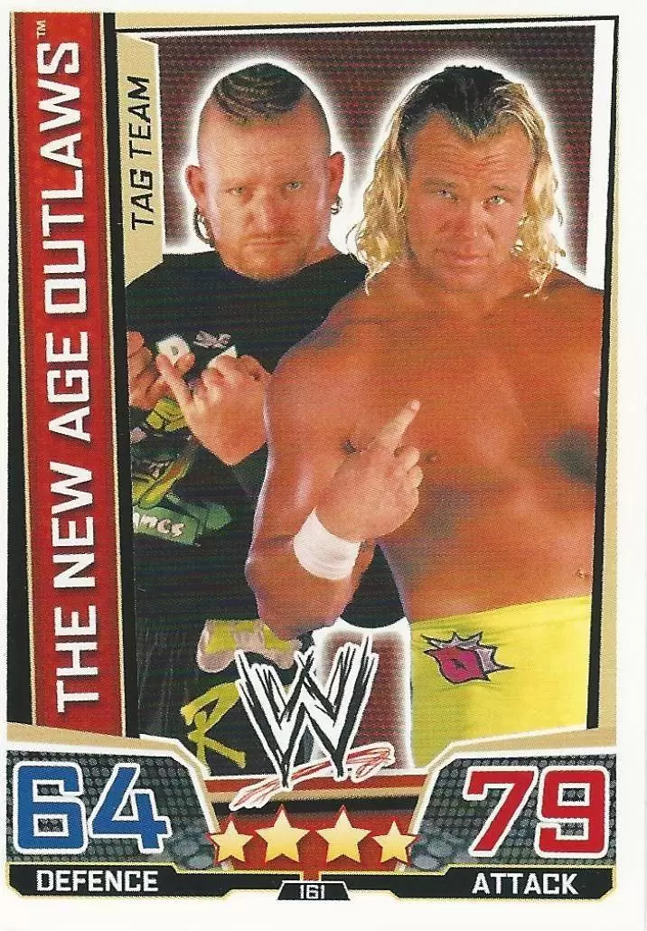 WWE Slam Attax Superstars Trading Cards - The New Age Outlaws