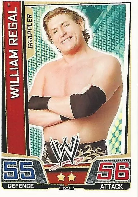 WWE Slam Attax Superstars Trading Cards - William Regal