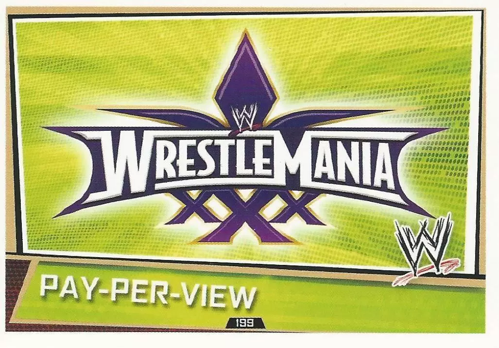 WWE Slam Attax Superstars Trading Cards - Wrestlemania