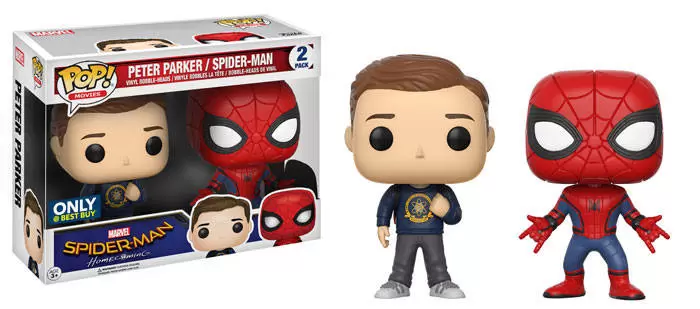 POP! MARVEL - Spider-Man Homecoming - Peter Parker And Spider-Man 2 Pack