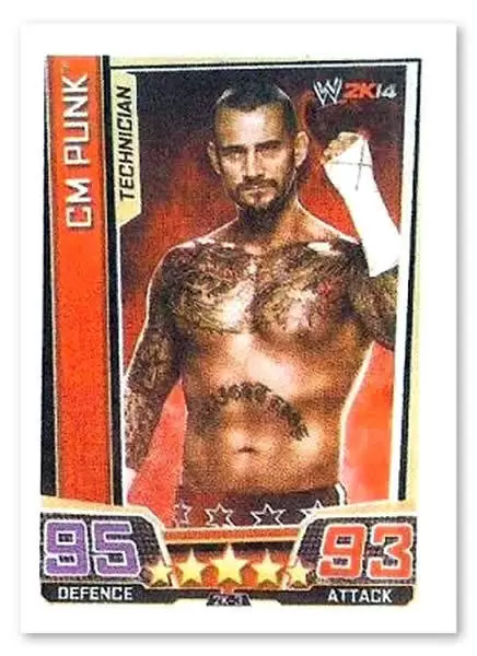 WWE Slam Attax Superstars Trading Cards - CM Punk