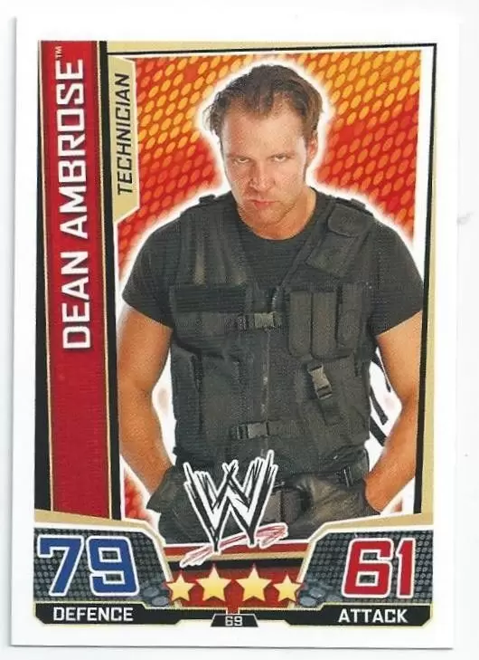 WWE Slam Attax Superstars Trading Cards - Dean Ambrose