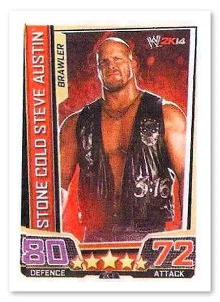 WWE Slam Attax Superstars Trading Cards - Stone Cold Steve Austin