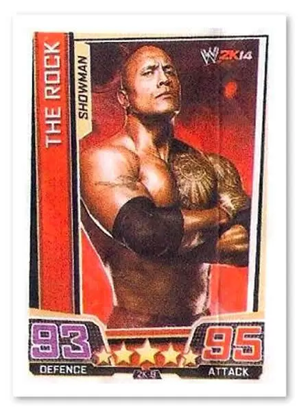WWE Slam Attax Superstars Trading Cards - The Rock