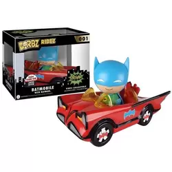 1966 Blue Batman in Red Batmobile