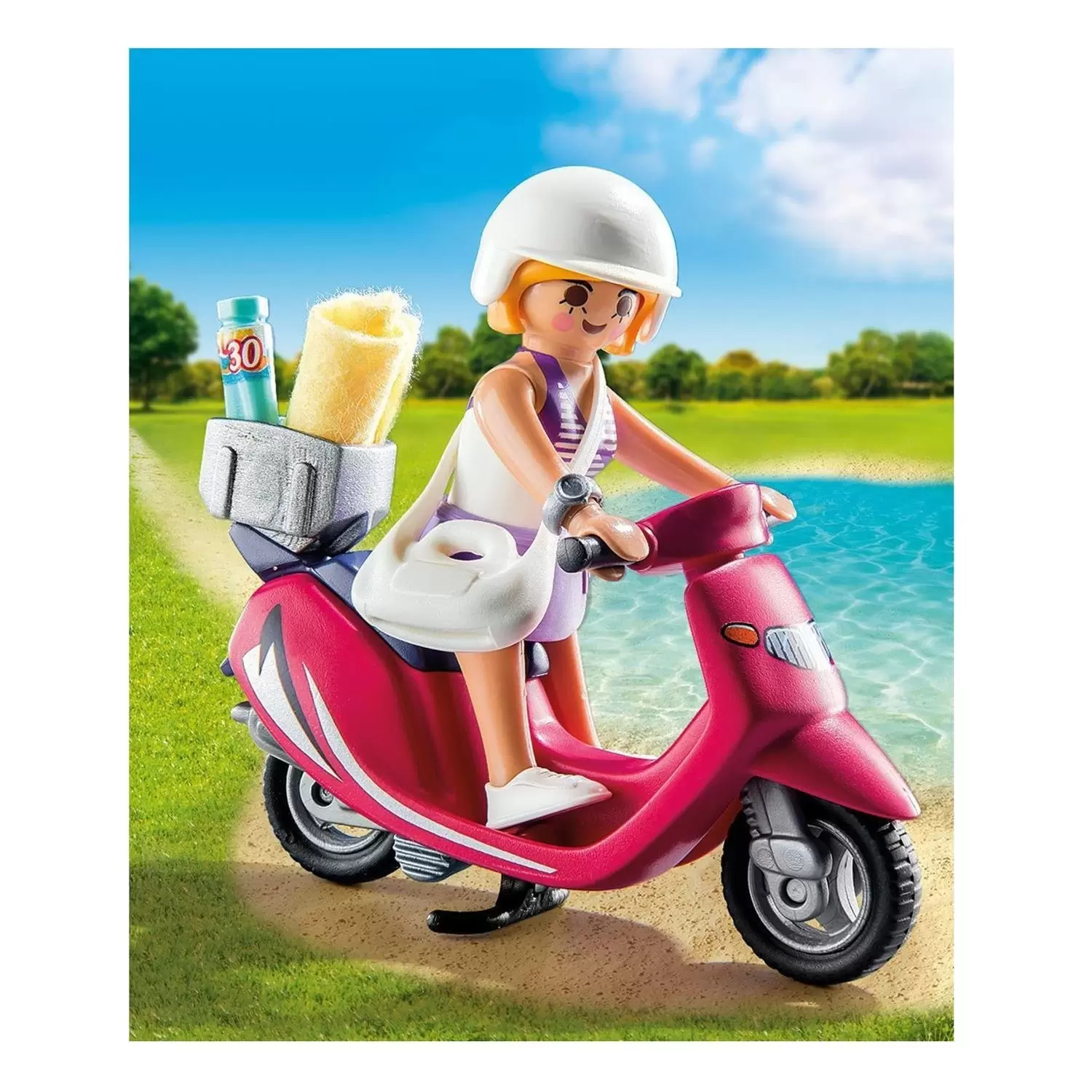 Playmobil SpecialPlus - Vacancière en scooter