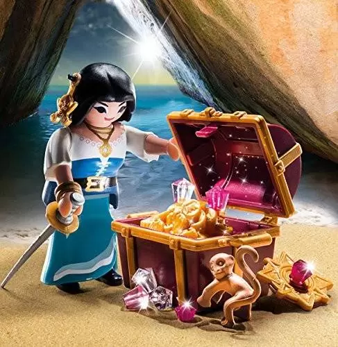 Playmobil SpecialPlus - Pirate Woman With Treasure Chest