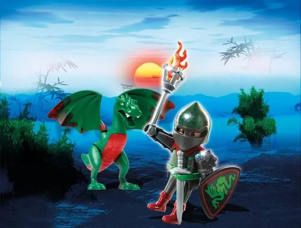 Playmobil Middle-Ages - Knight and snake dragon