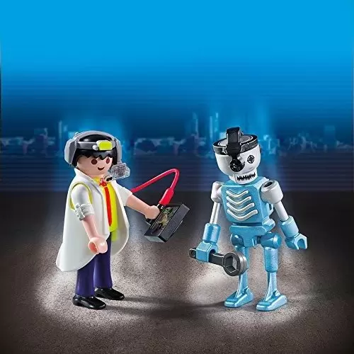 Playmobil Top Agents - Inventeur et robot Duo Pack