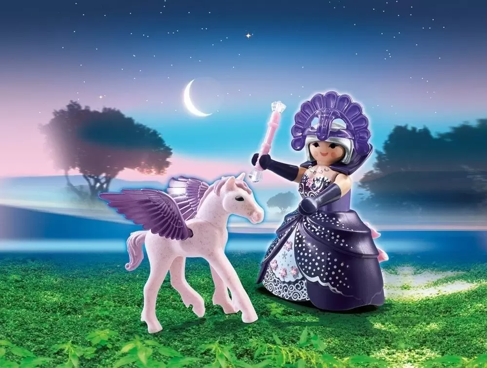 Playmobil Fairies - Moonshine queen and a pegasus
