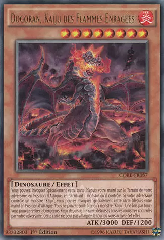 Le Choc des Rebellions CORE - Dogoran, Kaiju des Flammes Enragées