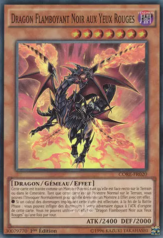 Le Choc des Rebellions CORE - Dragon Flamboyant Noir aux Yeux Rouges
