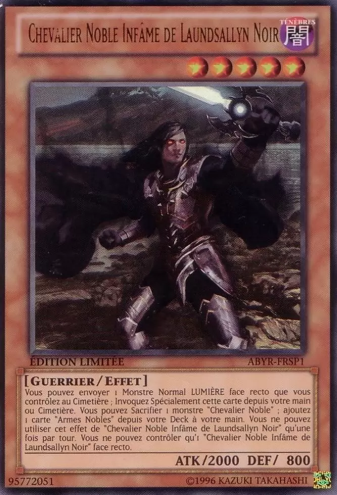 L\'Ascension des Abysses ABYR - Chevalier Noble Infâme de Laundsallyn Noir