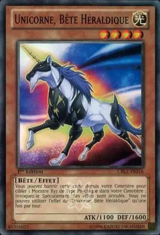 Le Feu du Cosmos CBLZ - Unicorne, Bête Héraldique