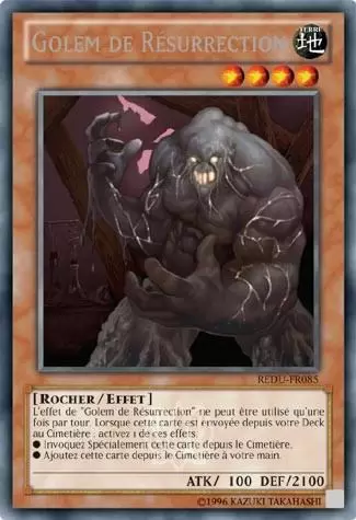 Le Retour du Duelliste REDU - Golem de Résurrection