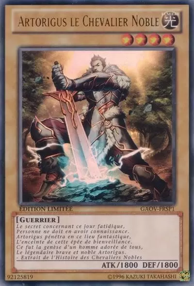 Le Seigneur de la Galaxie GAOV - Artorigus le Chevalier Noble
