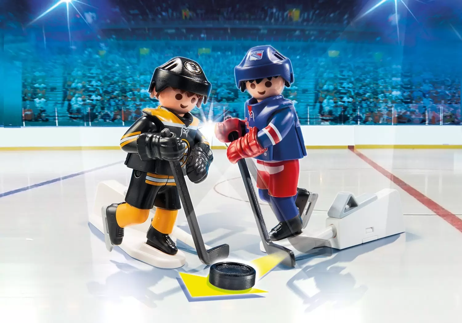 Playmobil Hockey sur Glace - NHL - NHL Blister Boston Bruins vs New York Rangers