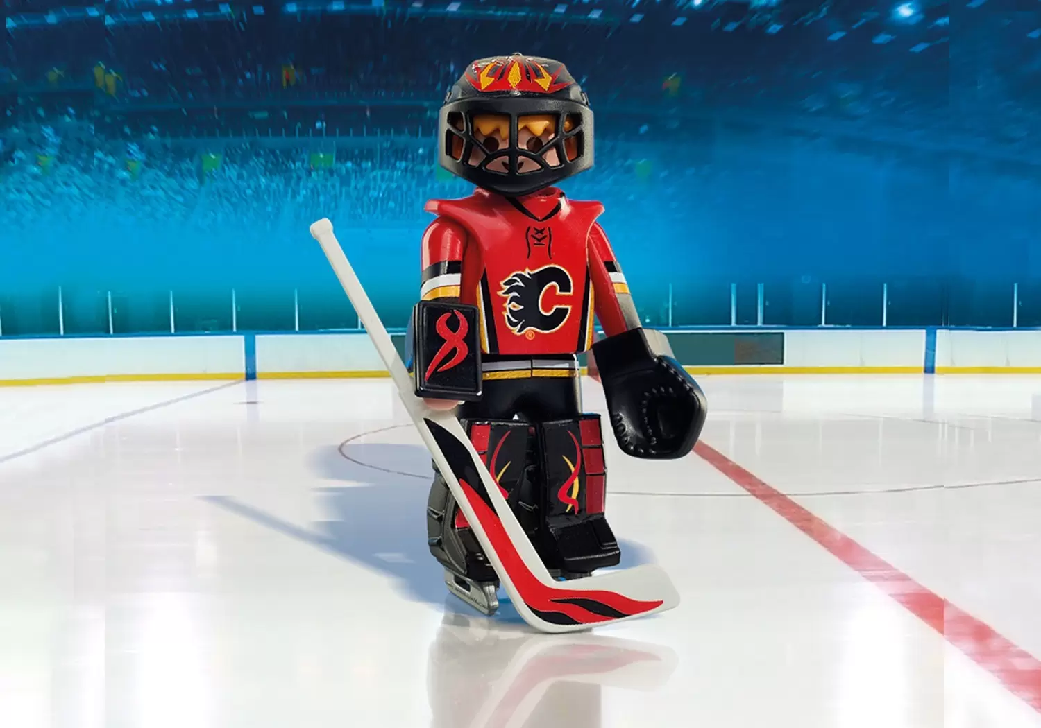 Playmobil Hockey sur Glace - NHL - NHL Calgary Flames : Gardien